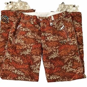 SPECIAL BLEND Snowboard Pants Brown Floral Women's